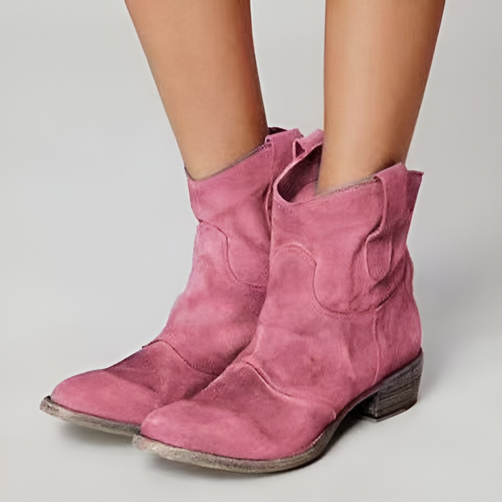 Courtney | Chic Suede Ankle Boots